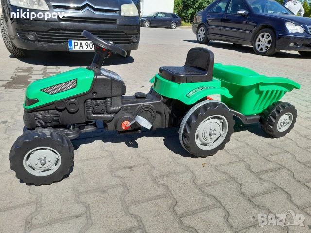 PILSAN Трактор Active с ремарке 07316 зелен, снимка 8 - Детски велосипеди, триколки и коли - 53564635