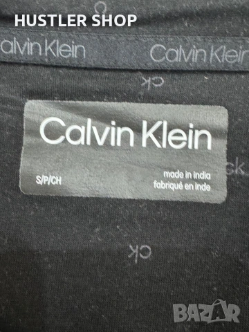 Мъжка тениска с яка CALVIN KLEIN. Размер S, снимка 3 - Тениски - 53124667