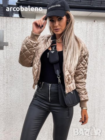 Дамско ватирано яке с къс цип, 3цвята, снимка 16 - Якета - 44119011