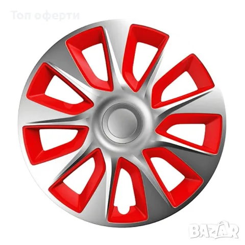 Тасове за джанти 13, 16 цола Versaco stratos silver red