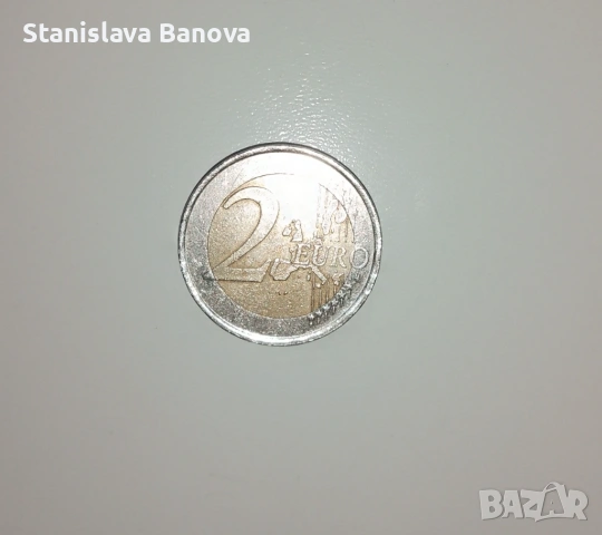 Испанска евро монета от 2 евро от 2001г., снимка 2 - Нумизматика и бонистика - 53052549