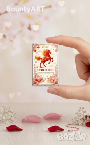 Сувенирен/подаръчен комплект за годината на Огнения кон, снимка 3 - Арт сувенири - 53602527