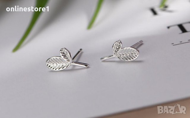 Сребърни Обеци Пролет - 925 печат сребро BA234, снимка 3 - Обеци - 28147989