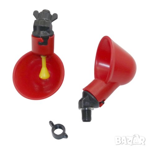 Автоматични поилки с  чашки за кокошки и други птици + гайки, снимка 4 - За птици - 44085132