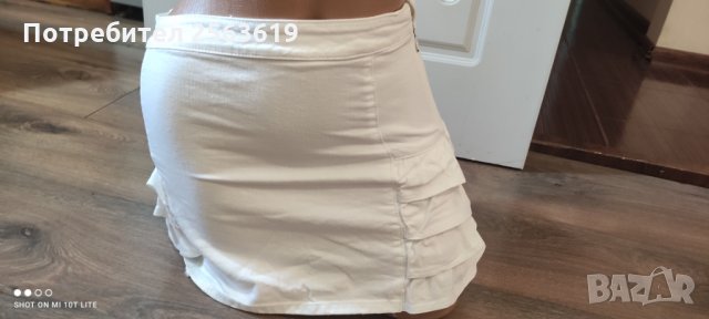 Дънкова бяла пола, снимка 6 - Поли - 33509503