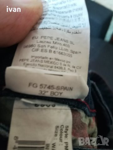 Pepe jeans, London, wickford, размер 31/32. , снимка 9 - Дънки - 35012322