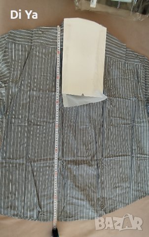 Нова мъжка риза в сиво , размер 43/44, снимка 7 - Ризи - 42987959