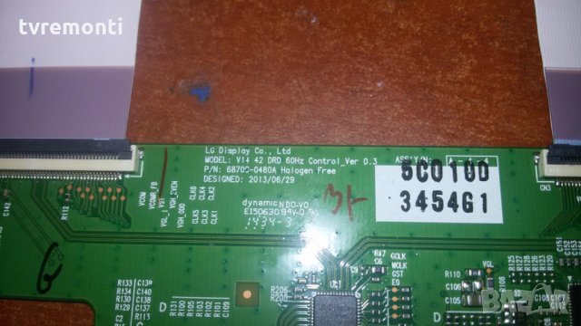 T-Con Board 6871L-3454G 6870C-0480A, снимка 2 - Части и Платки - 27871536