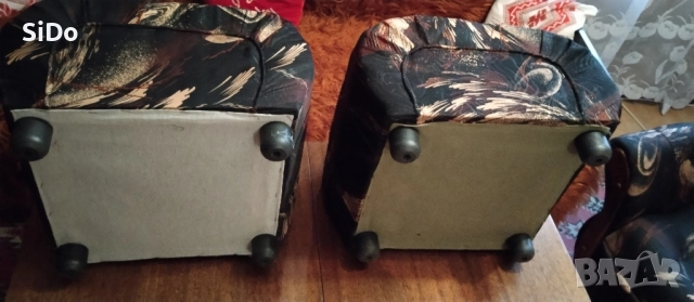 2 фотьола и 2 табуретки, снимка 8 - Дивани и мека мебел - 51918450