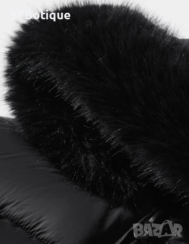 🧥 SOLOMATE от STBoutique – Дамско и тийнейджърско ватирано яке с качулка, снимка 4 - Якета - 51936827