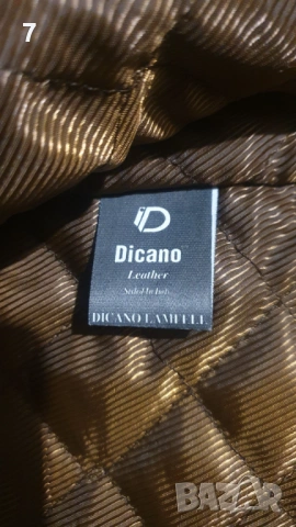 Кафяво , мъжко кожено яке Dicano , снимка 5 - Якета - 53421890