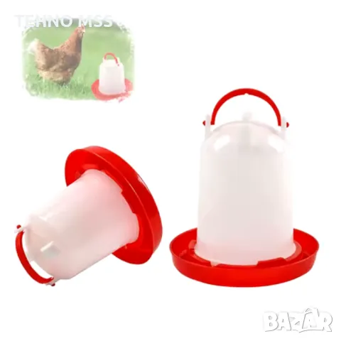 Вакуумна Автоматична поилка за кокошки W14 Л (К-КТ / 10 БРОЯ) #069, снимка 1