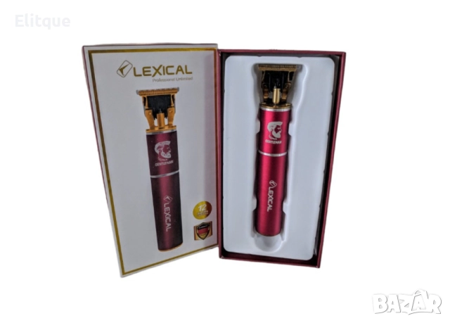 Акумулаторна машинка за подстригване за брада и коса Lexical LHC-5650, 5W, 1200mAh, Червен/Син