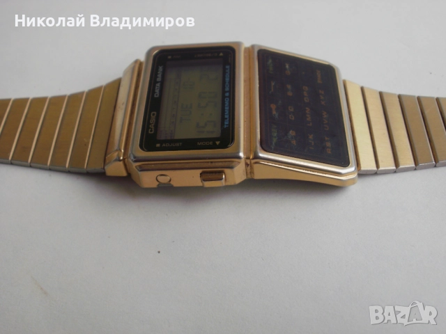 Cassio Telememo калкулатор елка мъжки стар оригинален часовник, снимка 3 - Антикварни и старинни предмети - 52005801
