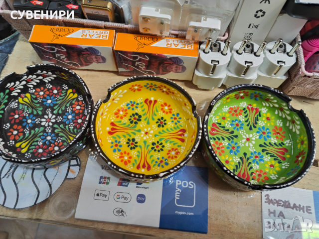 Турска керамика ,ръчна изработка(чаши,чинии,купи,канички,пепелници, подложки), снимка 8 - Други - 44858186