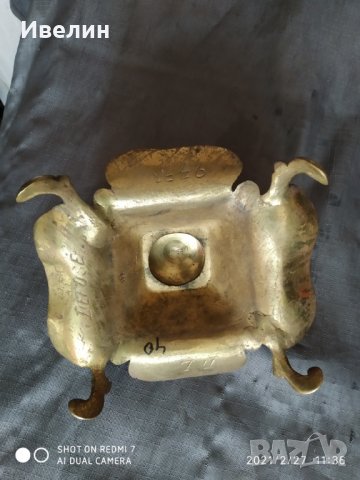 стара барокова мастилница, снимка 6 - Антикварни и старинни предмети - 32460835