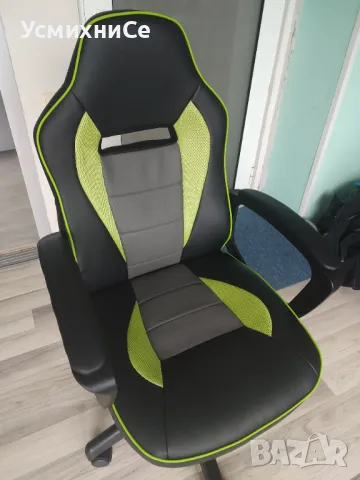 Нов Перфектен и Удобен Офис Стол, Черно Зелен / 236 лв, снимка 1