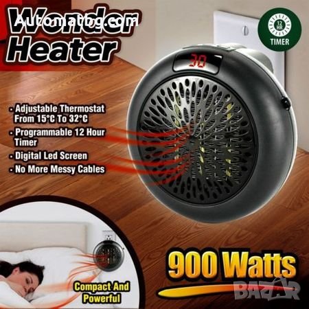 Мини вентилаторна печка 900W Kapp Pro 900 , снимка 3 - Отоплителни печки - 27136922