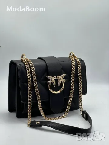 Pinko дамска черна чанта , снимка 2 - Чанти - 48428004