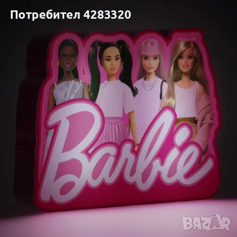 Светеща LED лампа Барби, снимка 3 - Лед осветление - 48970942