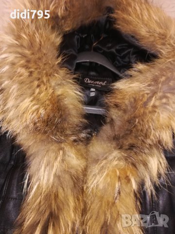 Дамско кожено яке, снимка 3 - Якета - 38657157