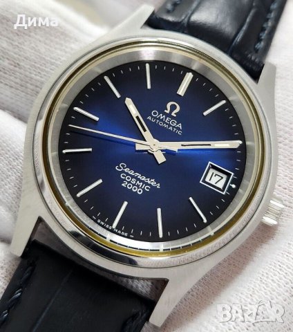 Omega Seamaster Cosmic 2000 Automatic, Cal.1012, Тъмносин Циферблат, снимка 1 - Мъжки - 44102834