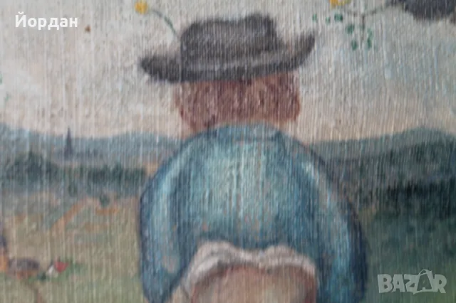 Стара маслена картина, снимка 4 - Картини - 48103128