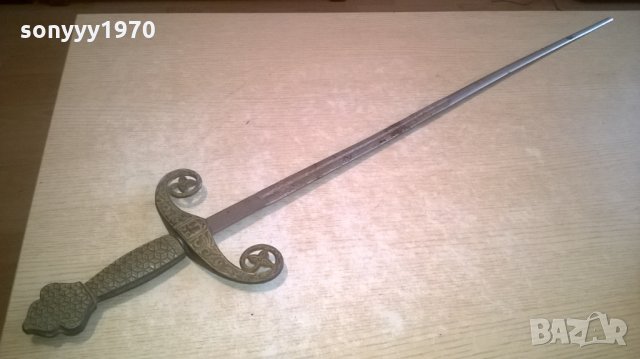 меч/сабя-ретро колекция-матал/мед/бронз-внос швеицария, снимка 6 - Колекции - 27494914