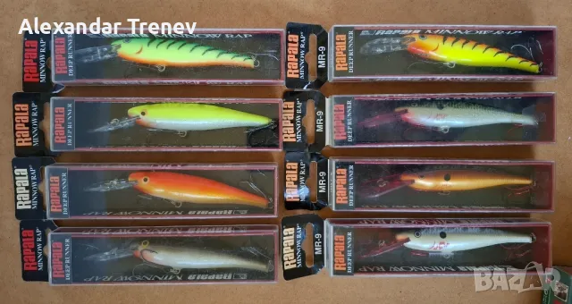 Воблери Rapala MR и Rapala TTM, снимка 2 - Екипировка - 48707775