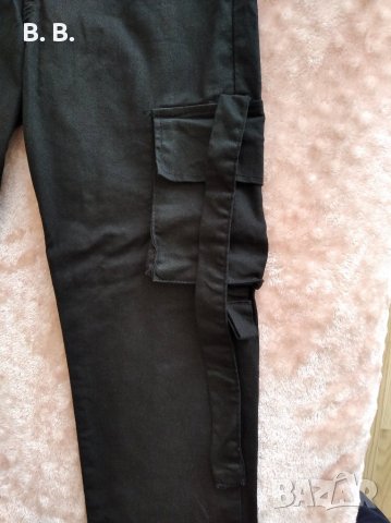 Дамски черен спортен панталон - обличан веднъж, снимка 4 - Панталони - 36824444