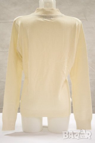 Пуловер в цвят екрю марка Vincenzo Boretti - L, снимка 3 - Блузи с дълъг ръкав и пуловери - 39540311