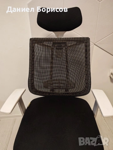 ергономичен офис стол Antares Eclipse - Бял/Черен (Меш), снимка 6 - Столове - 53214166