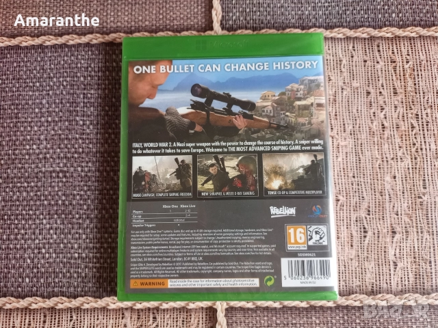 Sniper Elite 4/Xbox One, снимка 2 - Игри за Xbox - 52860229