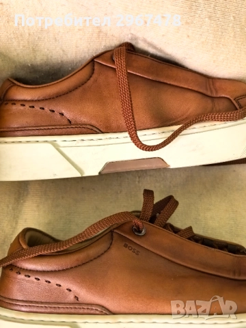 Спортни обувки "BOSS" оригинални, кожени, снимка 4 - Ежедневни обувки - 52866619