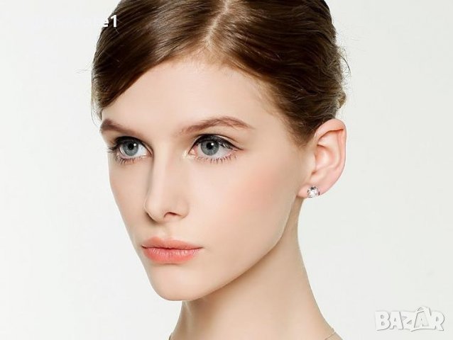 Сребърни Обеци Елеганс - 925 печат сребро BA204, снимка 5 - Обеци - 28147464