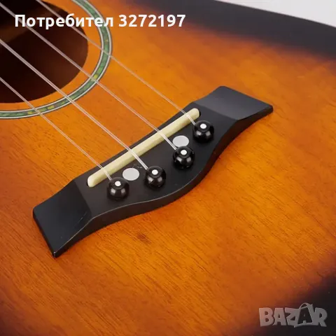 Комплект 58.42 см Укулеле,Махагон с мека чанта, клип-он тюнер, допълнителни струни, пикове, ремък, и, снимка 6 - Струнни инструменти - 49193745
