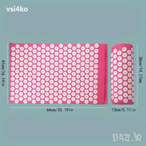Постелка и възглавница за акупресура, снимка 5 - Друго оборудване - 45495825