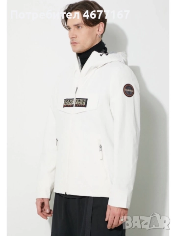 Napapijri бяло яке, снимка 2 - Якета - 52798528