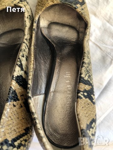 Rebbeca Miu Дамски змийски обувки с метален ток пирон, снимка 8 - Дамски елегантни обувки - 32814659