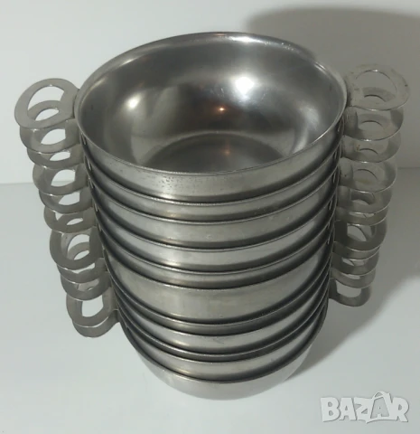 Лот 11 метални купи с дръжки, снимка 10 - Прибори за хранене, готвене и сервиране - 51276670