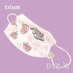 Детски предпазни маски за лице с печат - 18 бр., трислойни, снимка 3 - Други - 33387727