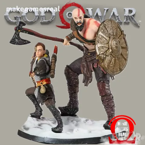 Екшън фигура God of War - Kratos & Atreus, снимка 2 - Аксесоари - 49455876