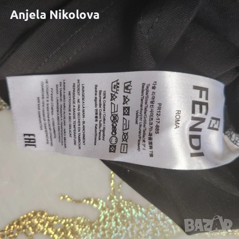 Тишърт FENDI, размер L, снимка 3 - Тениски - 53324015