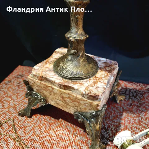 Антикварни свещници от XIX век, снимка 10 - Антикварни и старинни предмети - 49312480