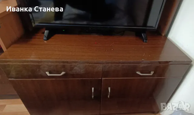 Стара секция- един модул-библиотека-тв шкаф, снимка 2 - Бюфети - 50433252