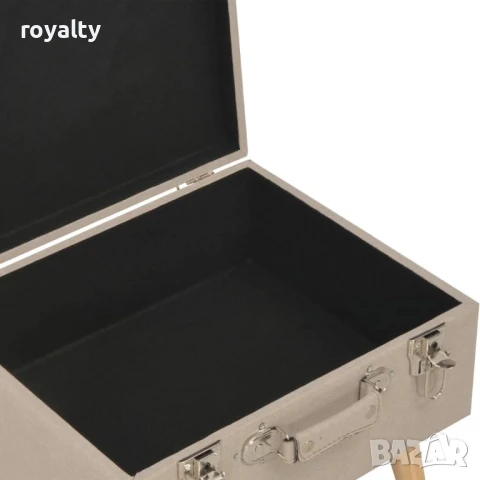 Табуретки за съхранение, 3 бр, бежови, плат , снимка 10 - Други стоки за дома - 50937119