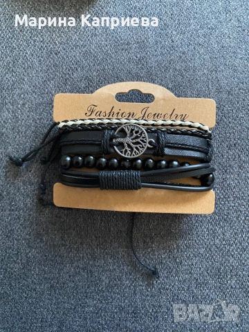 Лот от 4-ри броя мъжки, нови гривни /B-03/