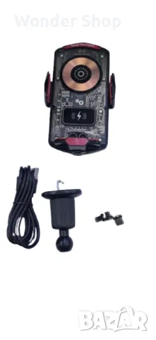 Универсален магнитен безжичен държач за телефон – Бързо зареждане, снимка 2 - Аксесоари и консумативи - 48237789