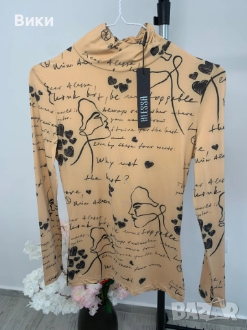 Alessa Алеса блуза в размер S, снимка 5 - Блузи с дълъг ръкав и пуловери - 51525232