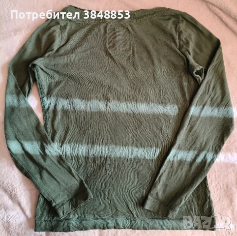 Espirit зелена блуза Y2K, снимка 3 - Блузи с дълъг ръкав и пуловери - 52971608